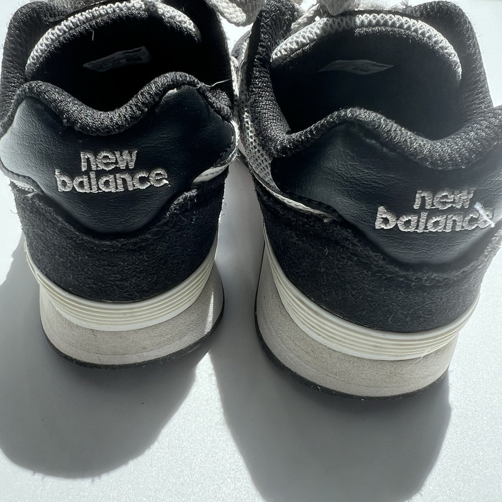 New Balance Kids Boys Size 12 574 Gray Black Red Sneakers School Walking Comfort - Picture 3 of 12